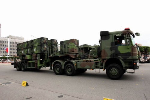 资料图:台军天弓3防空导弹 资料图:台军天弓3防空导弹