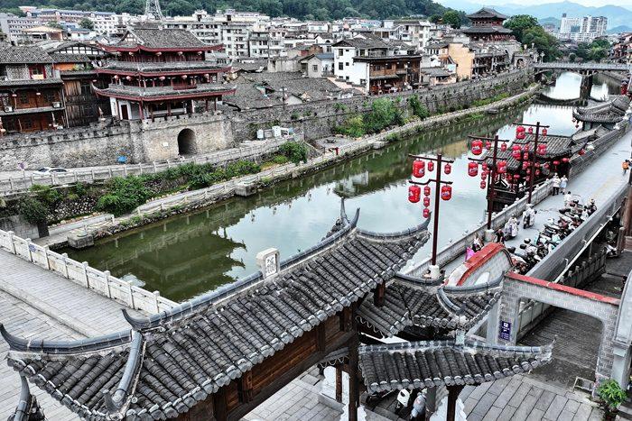 航拍千年客家府——古城古街古韵浓