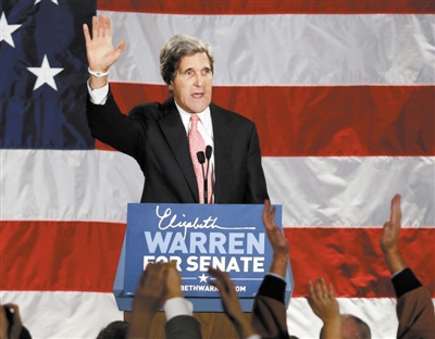 美国新防长人选克里:赴越参战曾获紫心勋章(图)