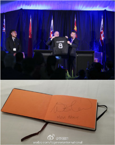 习近平欢迎新西兰球星在华推广英式橄榄球(图)